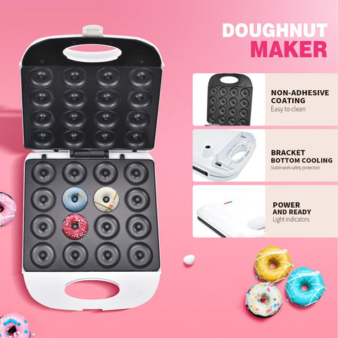 DSP All-in-One donut maker bakes small donuts quickly for snacks