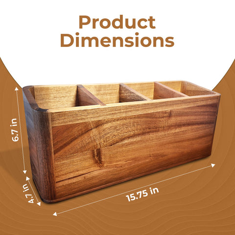 Dstuff four-compartment organizer for spoons, spatulas, and tongs.