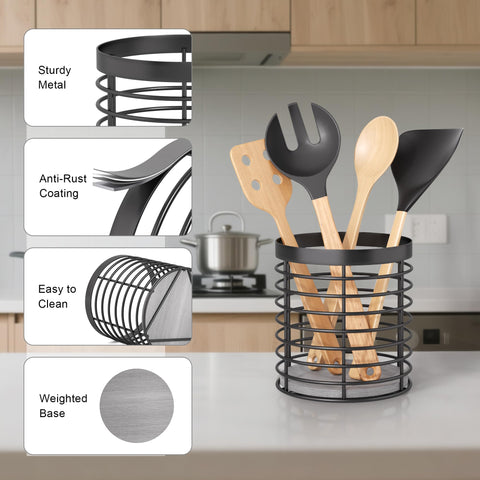 DTONIMA Utensil Holder on a countertop display for stylish organization