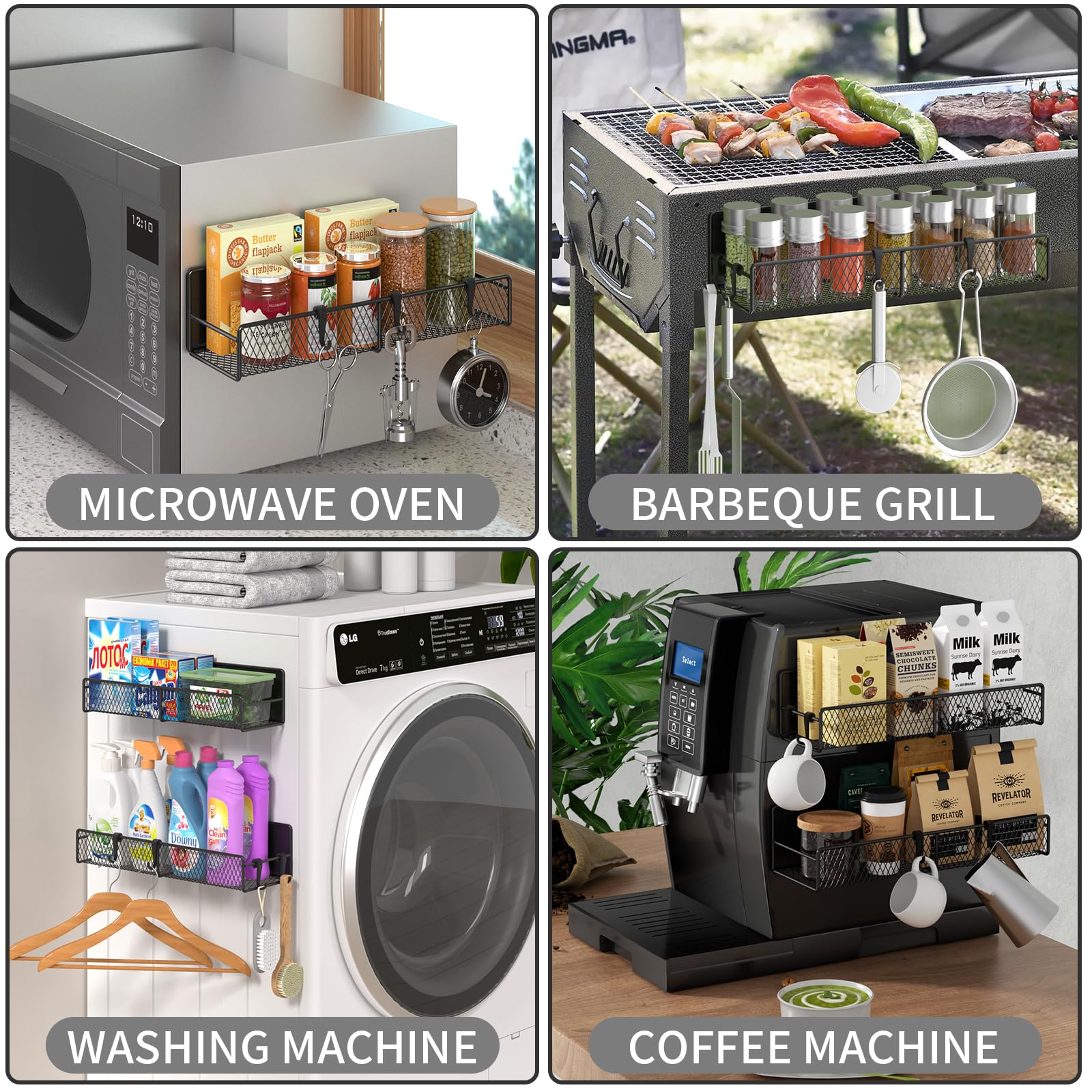 DTUQYX movable organizer on fridge demonstrates flexible placement.
