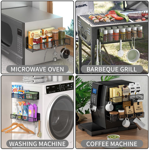 DTUQYX movable organizer on fridge demonstrates flexible placement.
