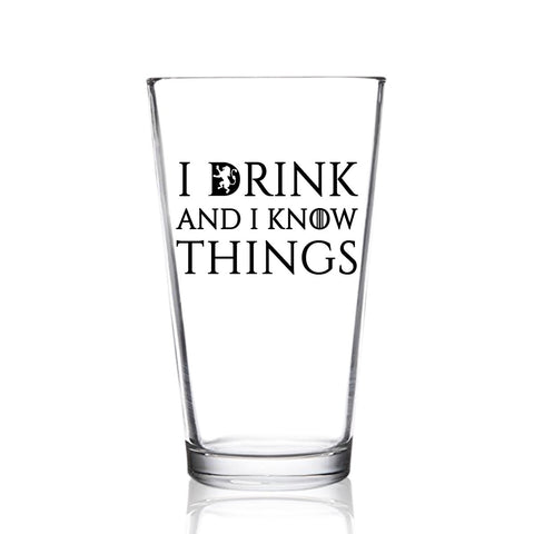 Close-up of the quote on DU VINO glass for GOT fans and gatherings
