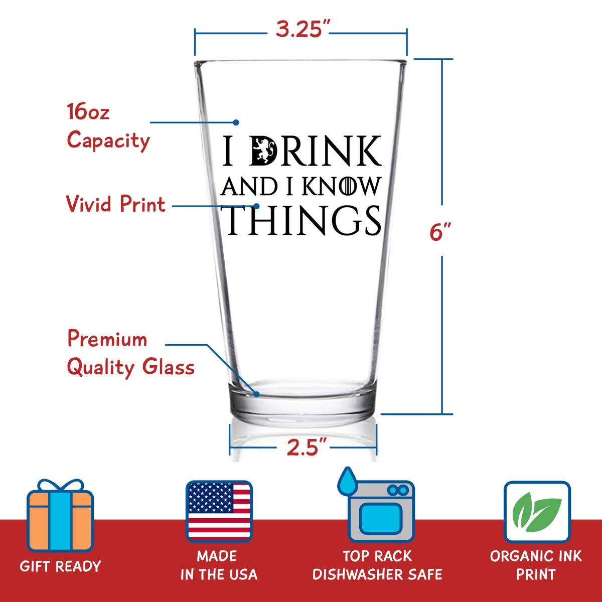 Thick-wall construction on DU VINO beer glass signaling sturdy performance