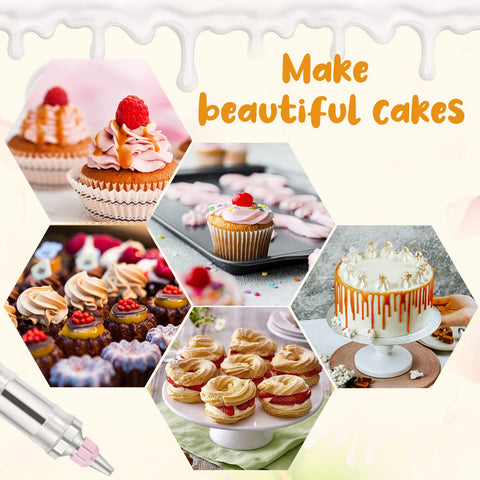 Dualshine cake scrapers in ABS offer smooth frosting edges.