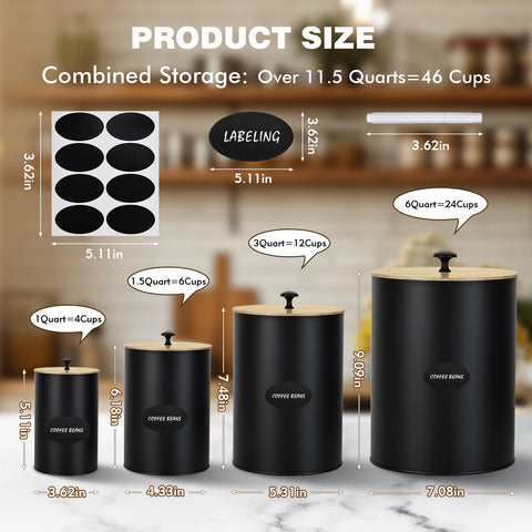 Dualshine canisters in a farmhouse kitchen decor blending style and durability