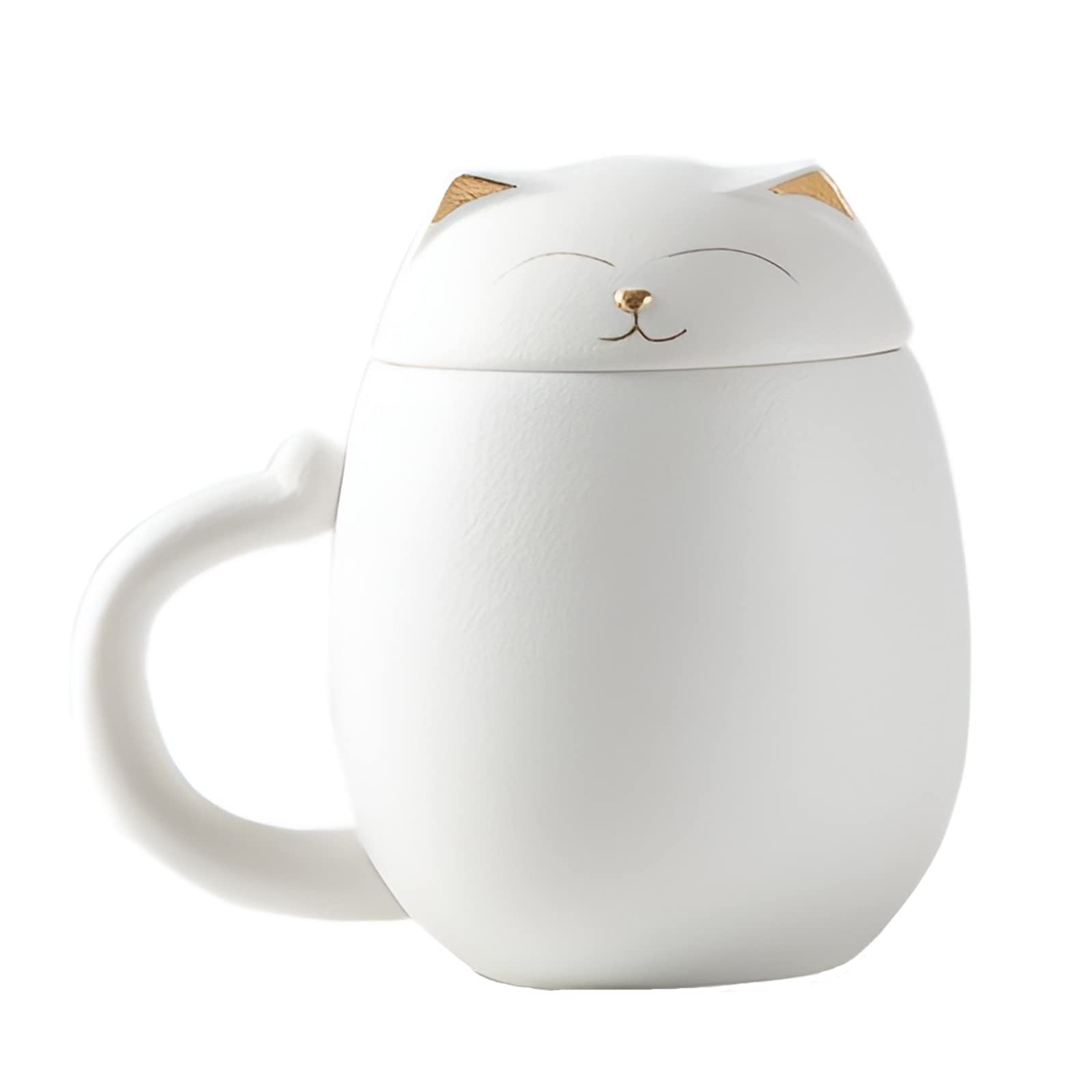 DUANMUL cat mug with a cute ceramic teacup design for aromatic tea.