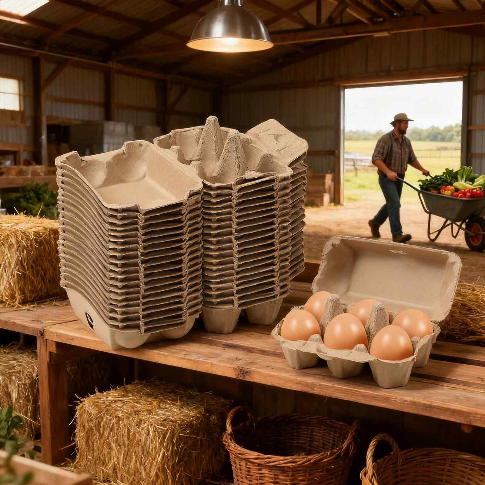 Dubtnion egg carton interior pillars prevent movement and breakage.