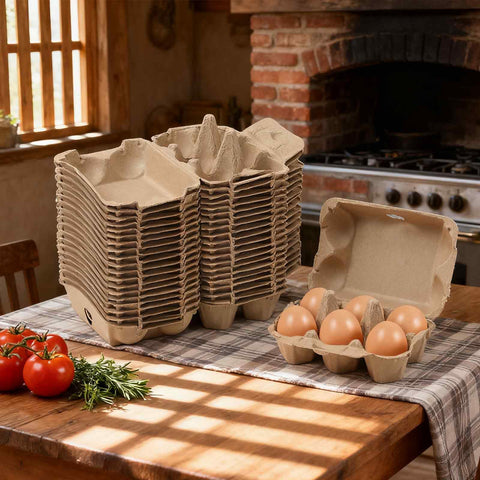 Dubtnion egg carton multiuse tray doubles as seed starter.