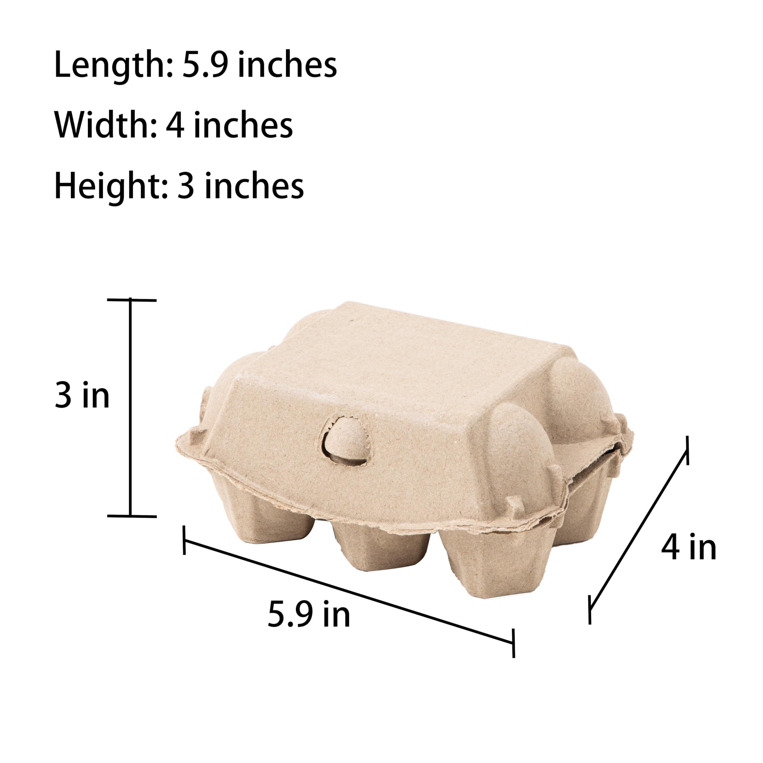 Dubtnion egg carton made of sturdy pulp material for durable stacking.