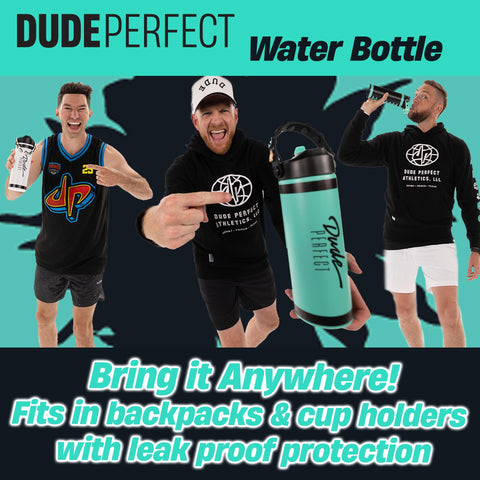 Dude Perfect bottle body in stainless steel, BPA-free for daily use