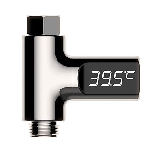 DUFFOBAN Shower Thermometer in shower setup helps monitor bath temperature during use