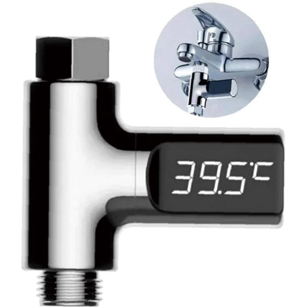 DUFFOBAN Shower Thermometer memory feature tracks bath time for routines