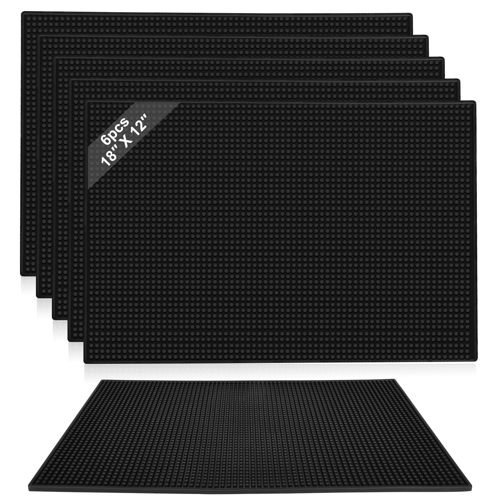 DUIBAOCHUN bar mat set 18x12 protects countertops during cocktails.