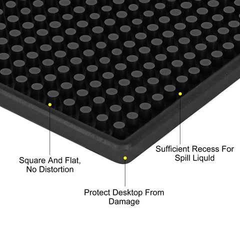 DUIBAOCHUN waterproof bar mat resists spills for quick cleanup.
