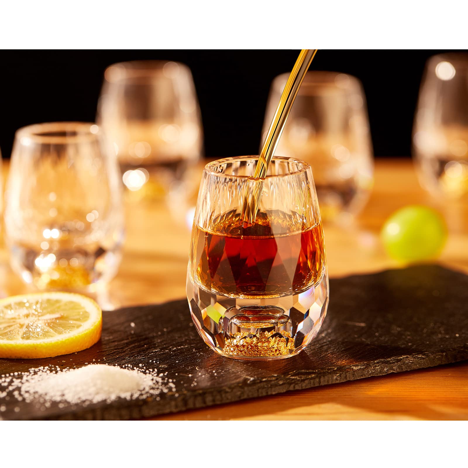 DUJUST shot glasses combine luxury design with durable crystal for long-lasting display.