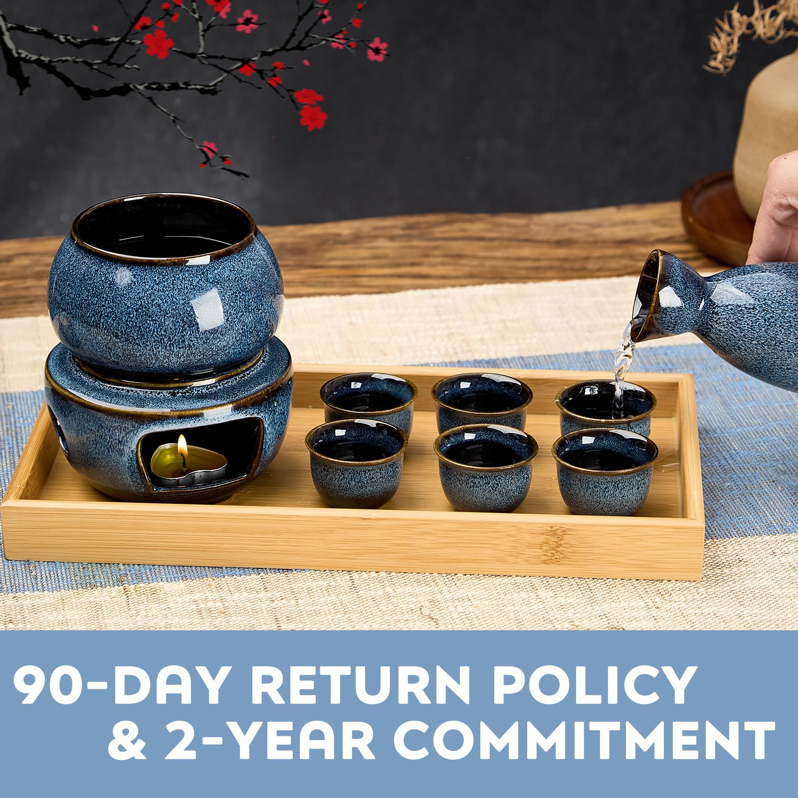 DUJUST gift box presenting the sake set as a thoughtful gift