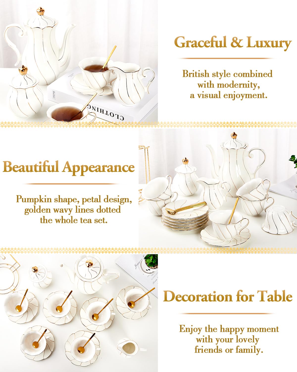 DUJUST spoons with refined handles for easy stirring.