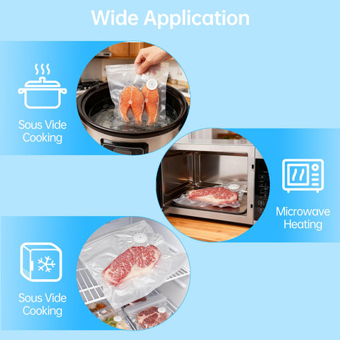 Dukrouk bags feature double zippers for a tight vacuum seal.