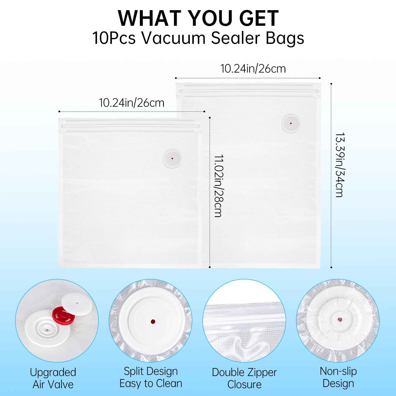 Dukrouk reusable bags highlight durable double-thick construction.