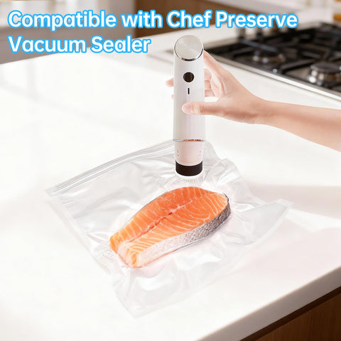 Dukrouk clear bags for easy label and quick meal prep.