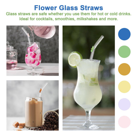 DUMING-IN BPA-free glass straw, neutral taste for beverages
