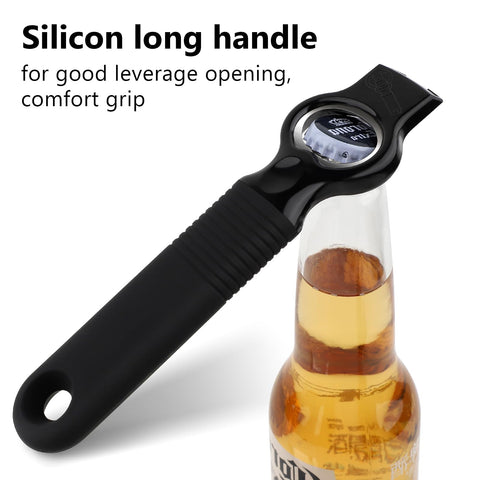 2-in-1 DUNLAGUE opener works on bottles and cans with ease.