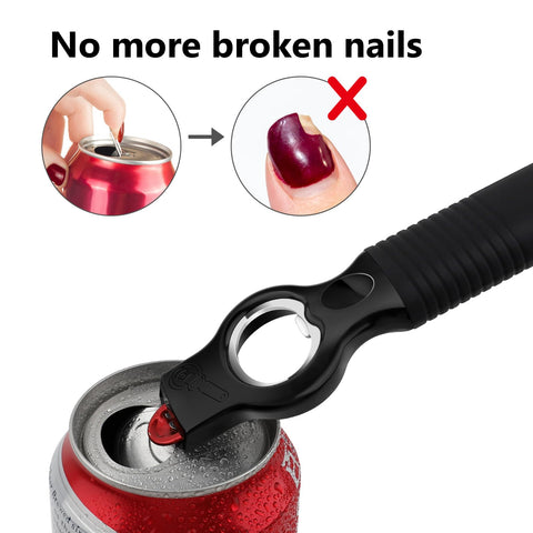 Magnet keeps the opener handy during bartending tasks.
