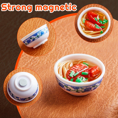 Dunzy decorative magnets with playful noodle motif, perfect for kitchen shelves and lockers.