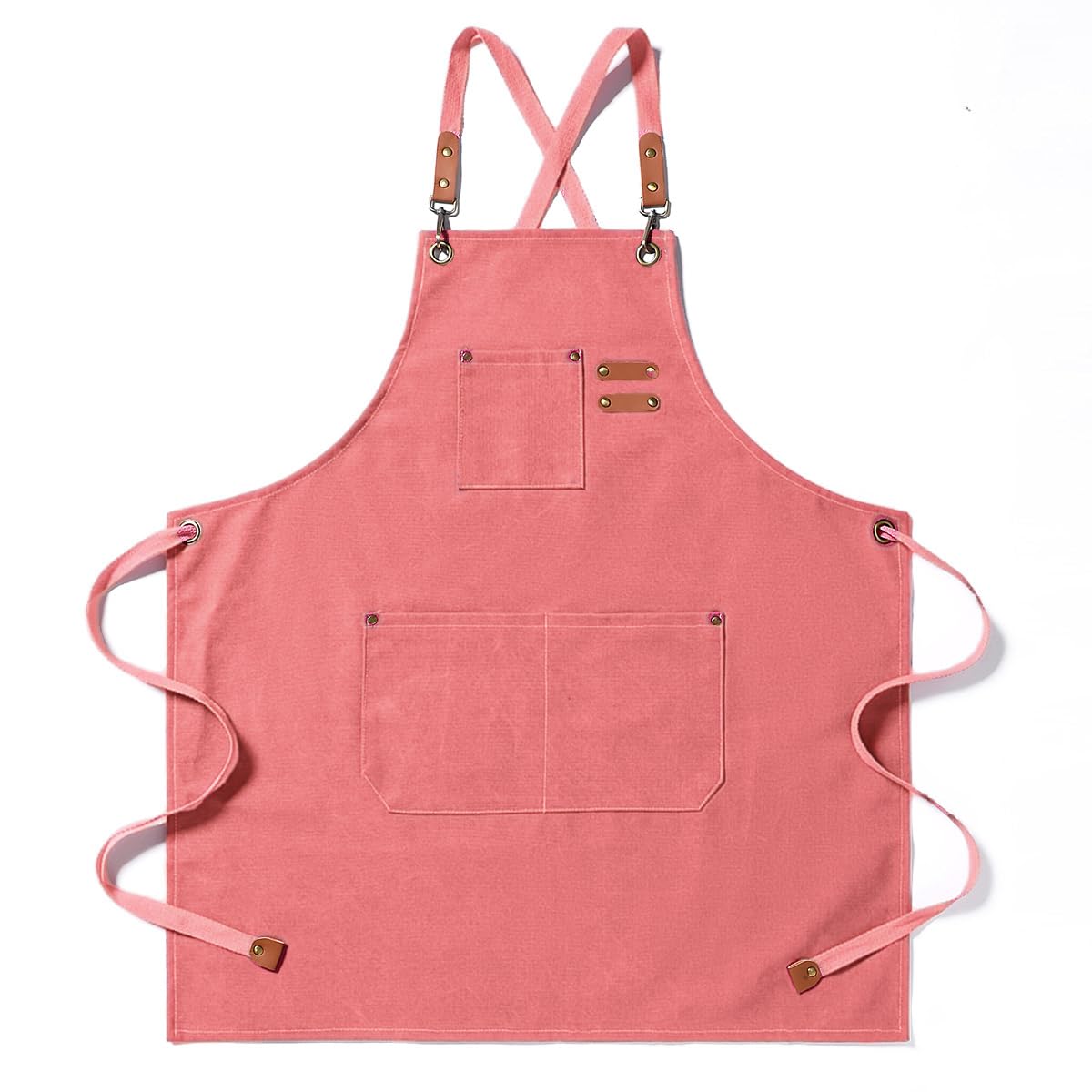 Duogoo kitchen chef apron cross-back strap provides comfortable wear during long cook sessions.
