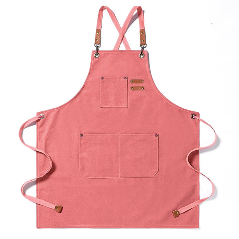 Duogoo kitchen chef apron cross-back strap provides comfortable wear during long cook sessions.