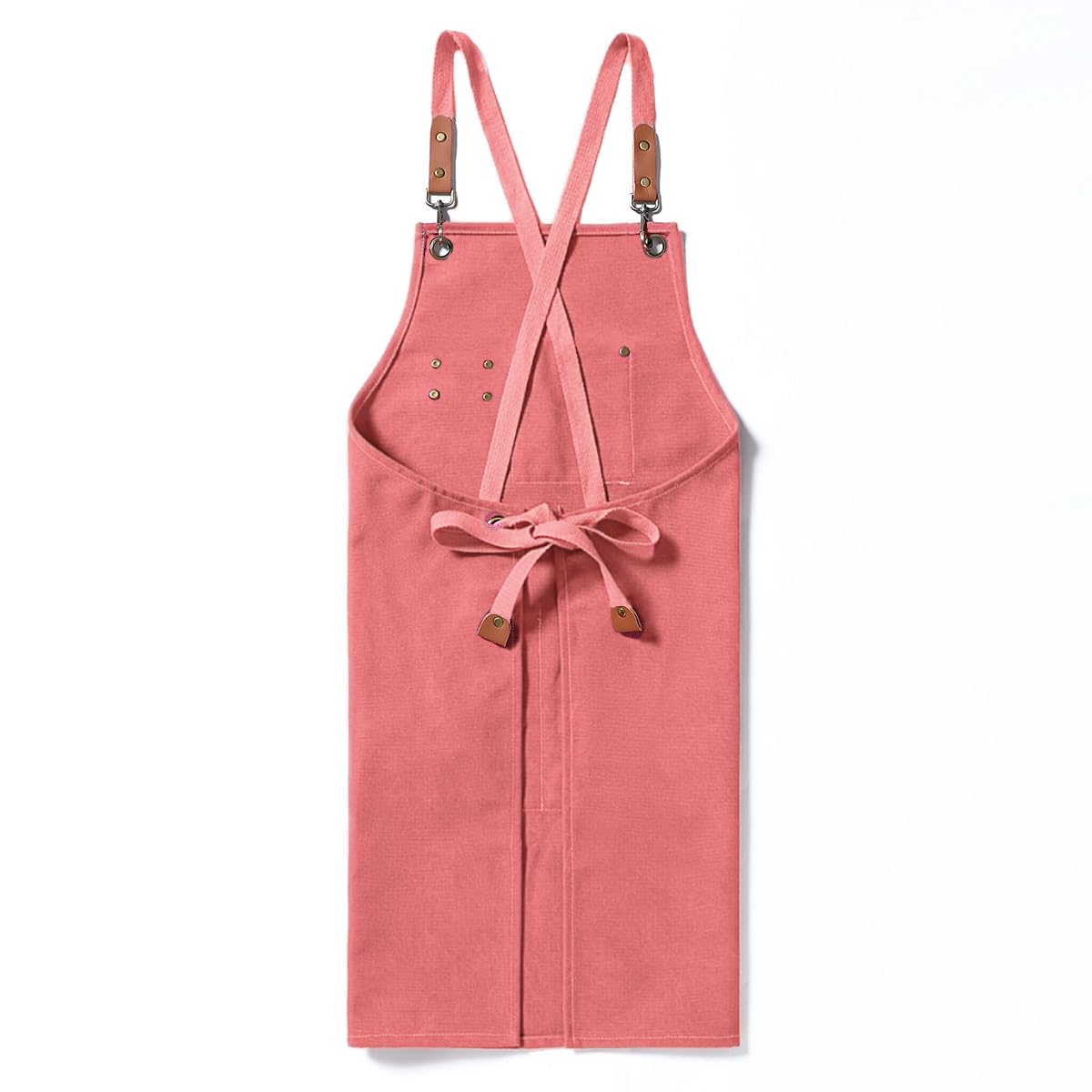 Duogoo chef apron pockets highlight storage space for phone, notebook, and thermometer.
