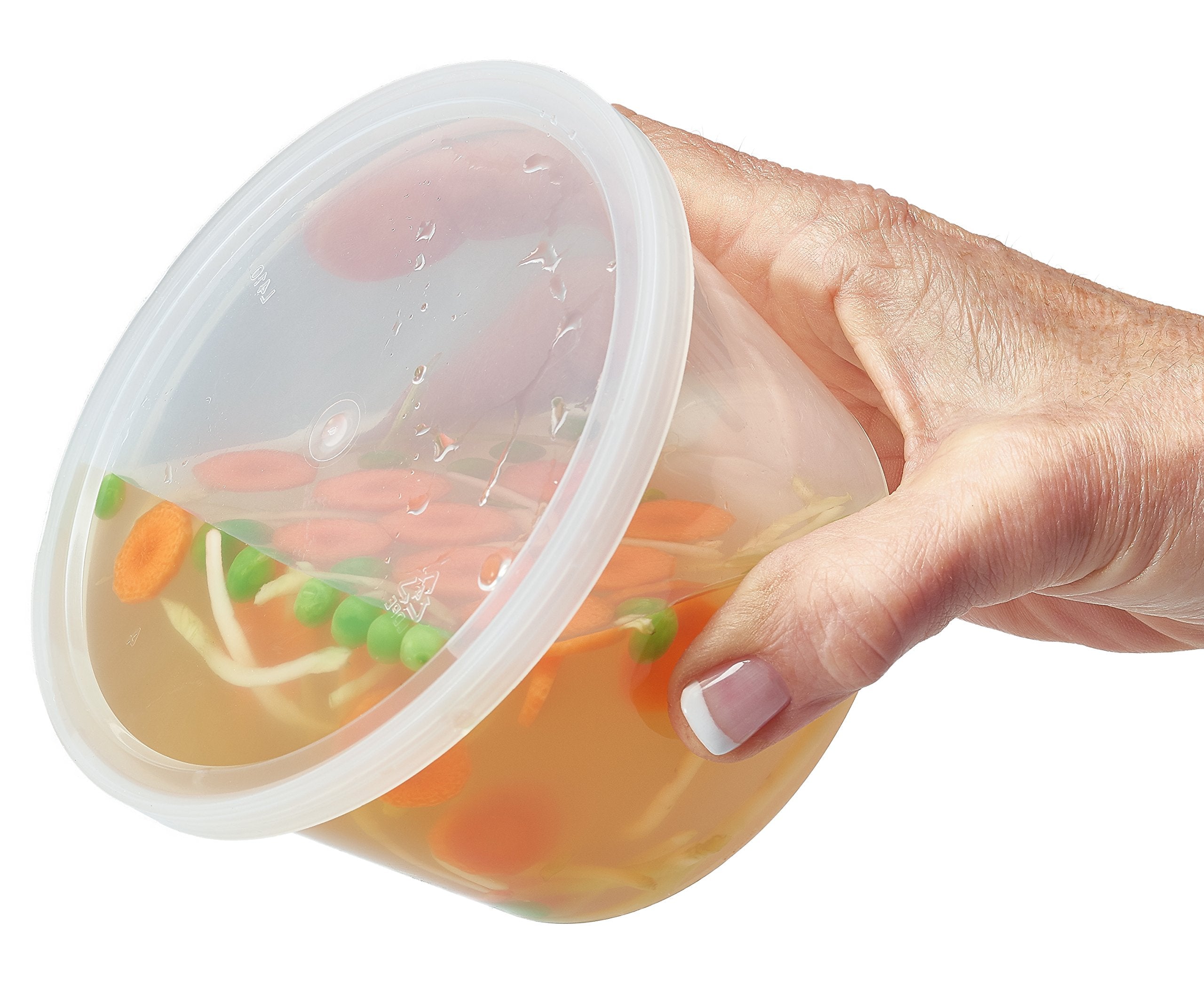 DuraHome 32oz container with clear view and freezer use