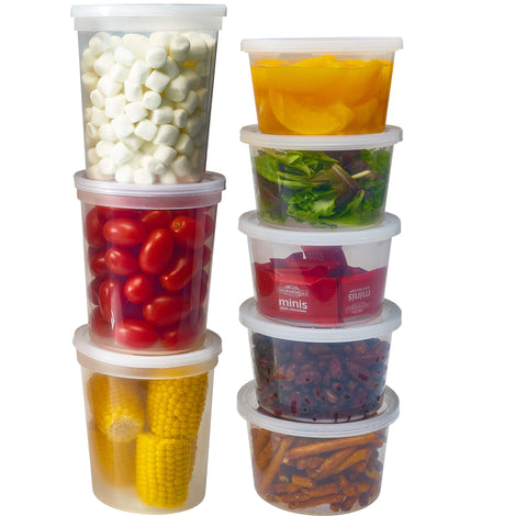 DuraHome 16 oz clear deli container for easy meal prep
