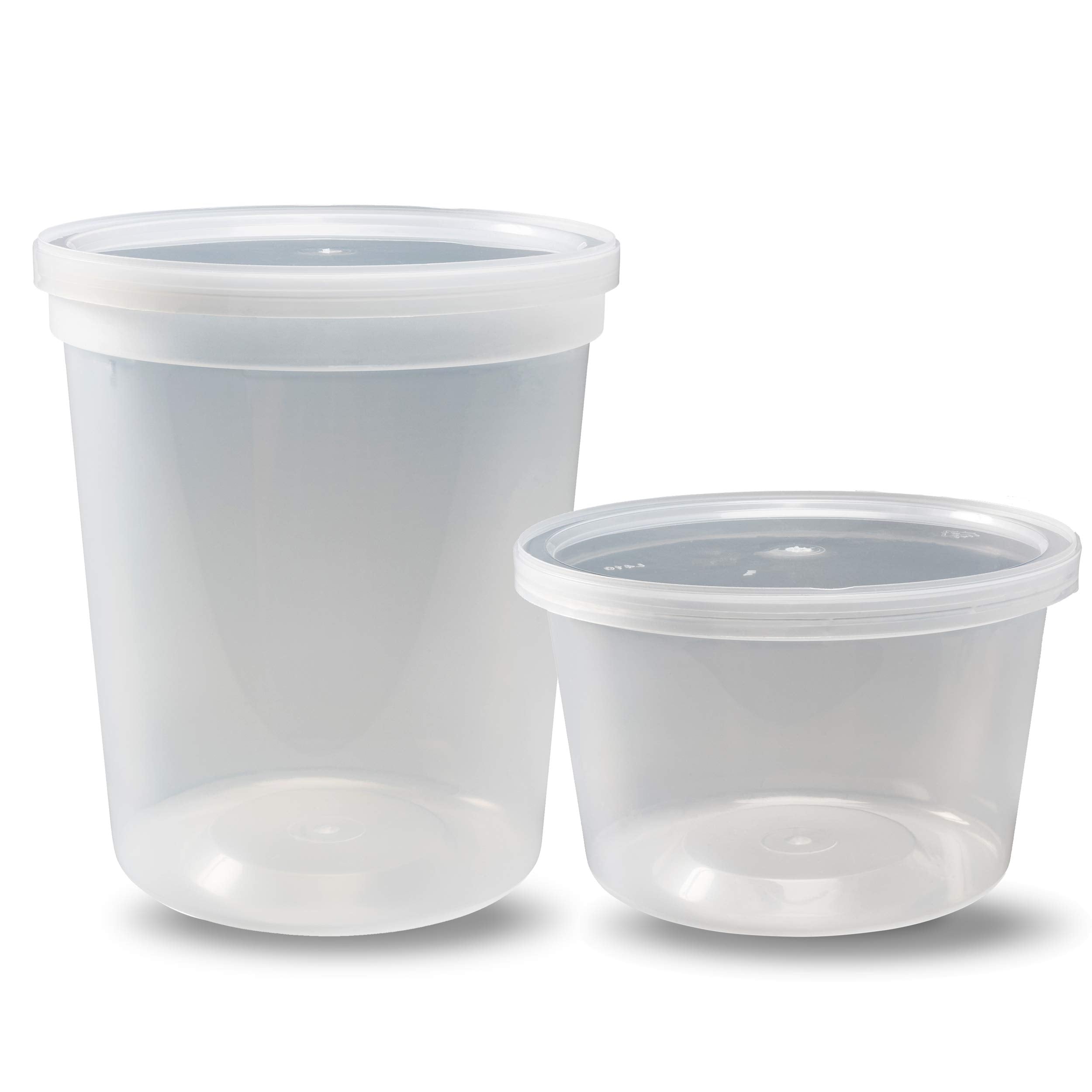 DuraHome 32 oz clear deli container for larger portions