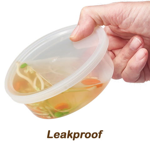 DuraHome microwave-safe deli container suitable for reheating sauces.