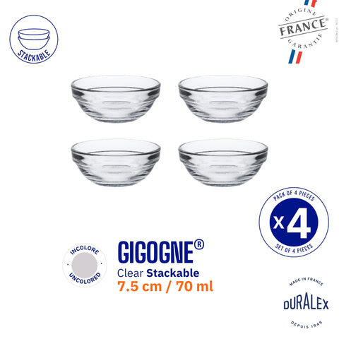 Duralex LYS clear bowl is dishwasher-safe for easy cleanup.