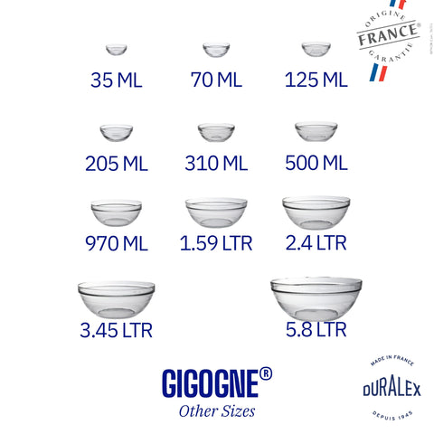 Duralex LYS bowl's nonporous glass helps maintain hygiene and flavor.