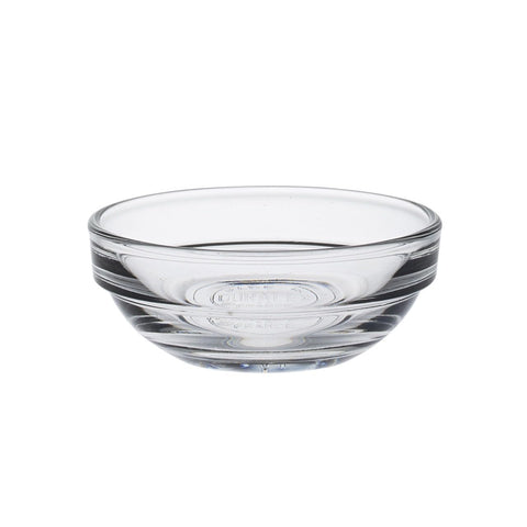 Duralex Lys stackable bowl in use for snacks, dishwasher-safe and fridge-ready.