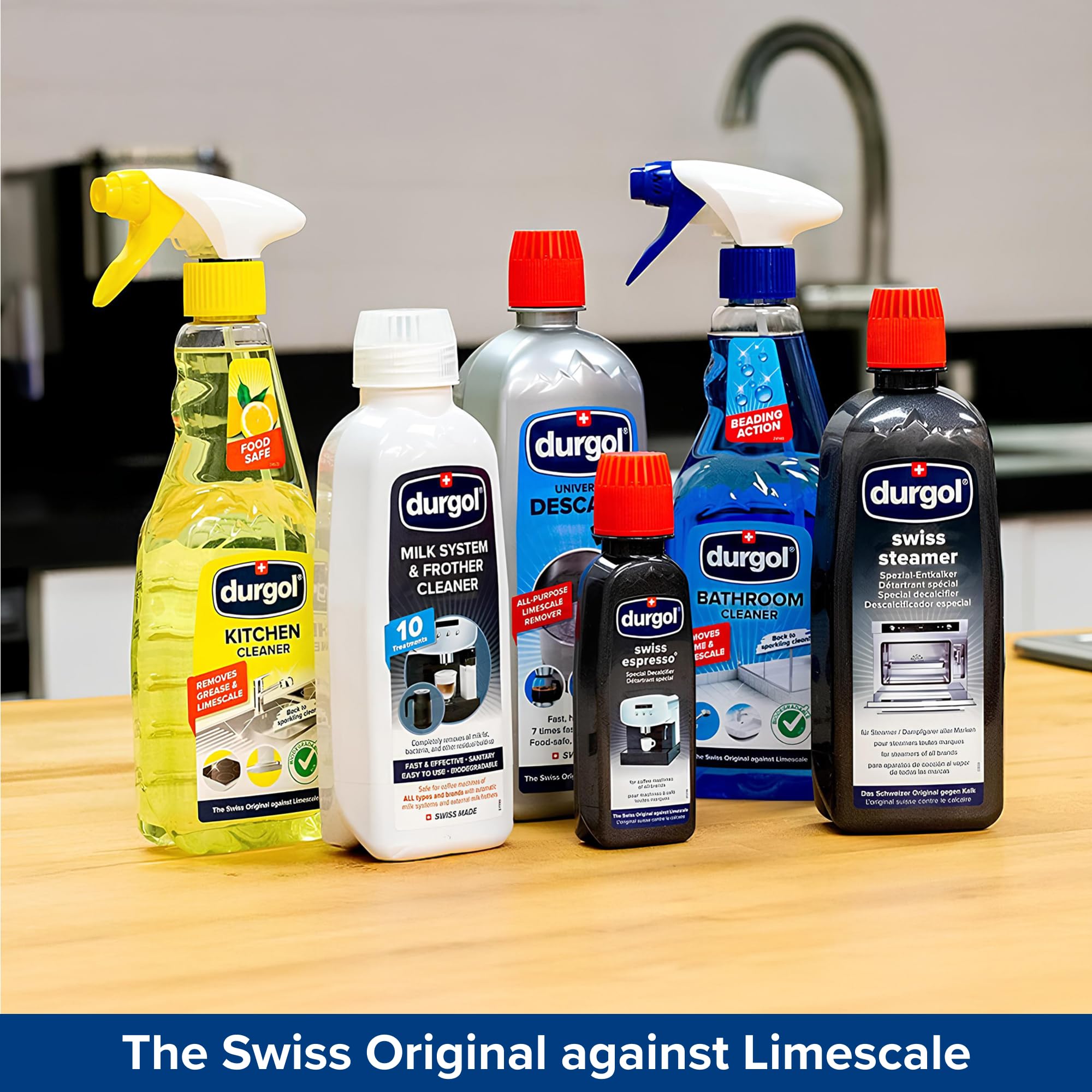 Durgol Swiss Espresso finish after descaling shows a clean, residue-free result.