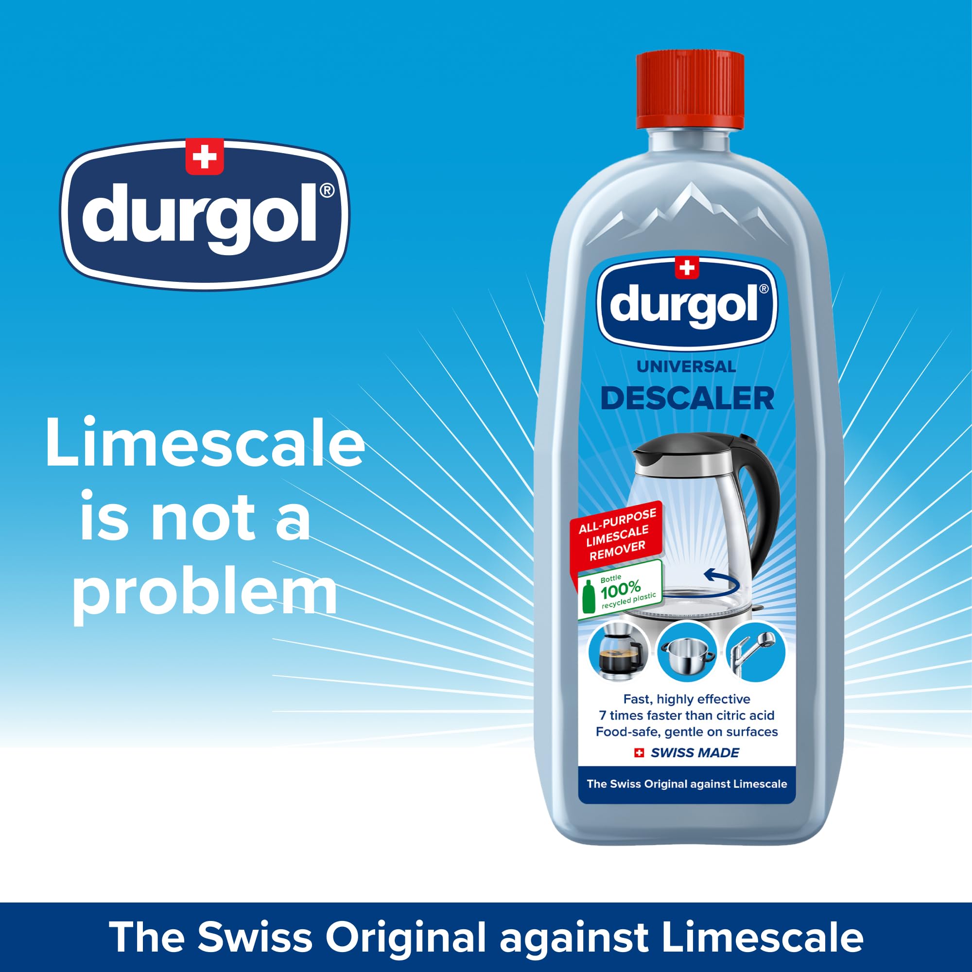 Durgol Universal on a coffee machine, descale for cleaner brew