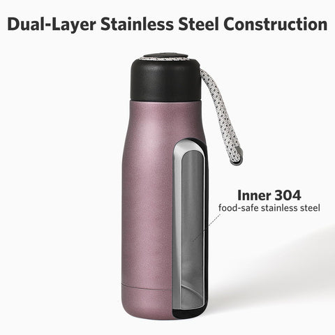 Dusgut mini water bottle 12oz powder-coated finish for durable everyday use.