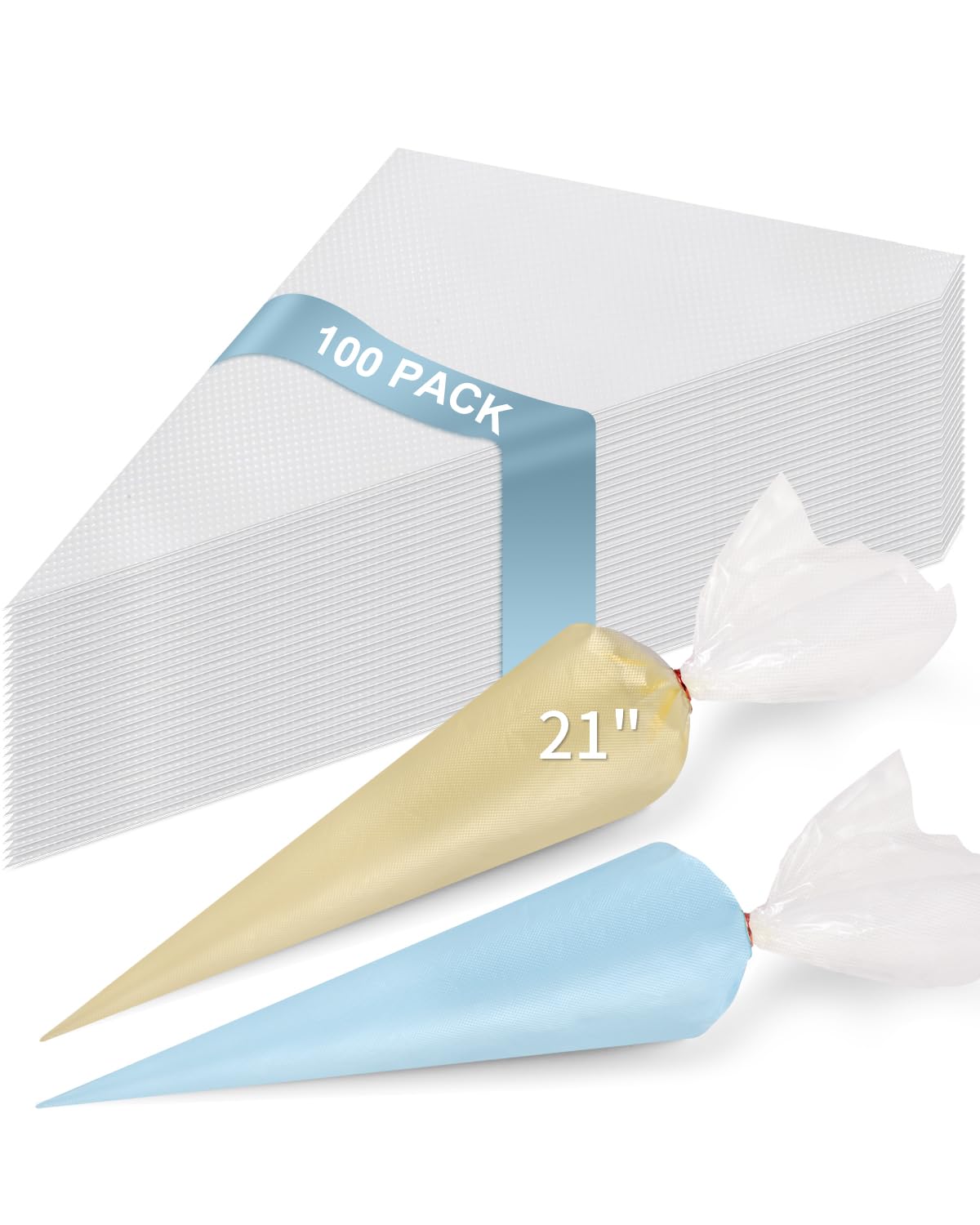 Duskeep extra-large 21-inch piping bags for high-capacity cake decorating.