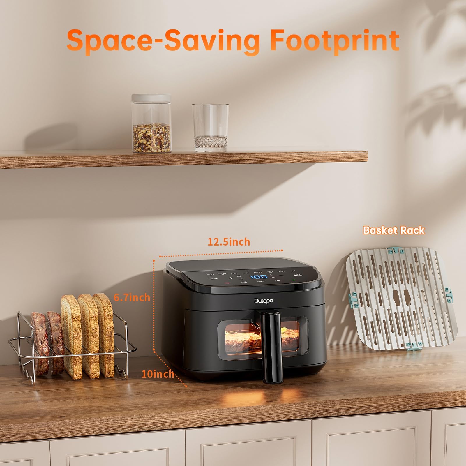 Dutepa Air Fryer promotes healthier crisping with less oil options