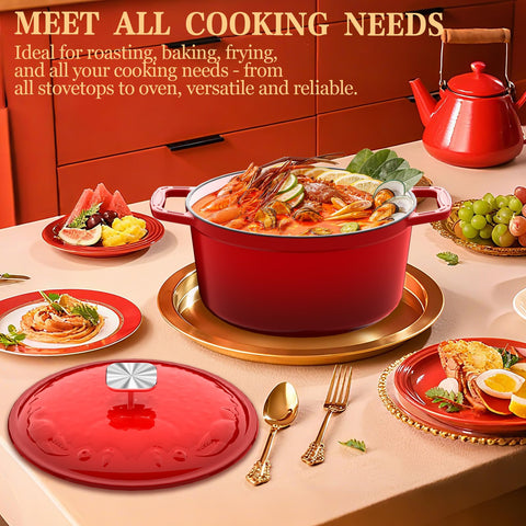 Dutzun bread baking scene showcases crusty results with this pot.