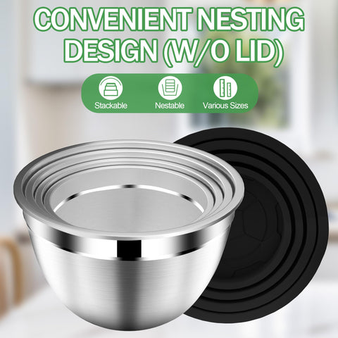 DUTZUN bowls with brushed interior offer secure grip and control.