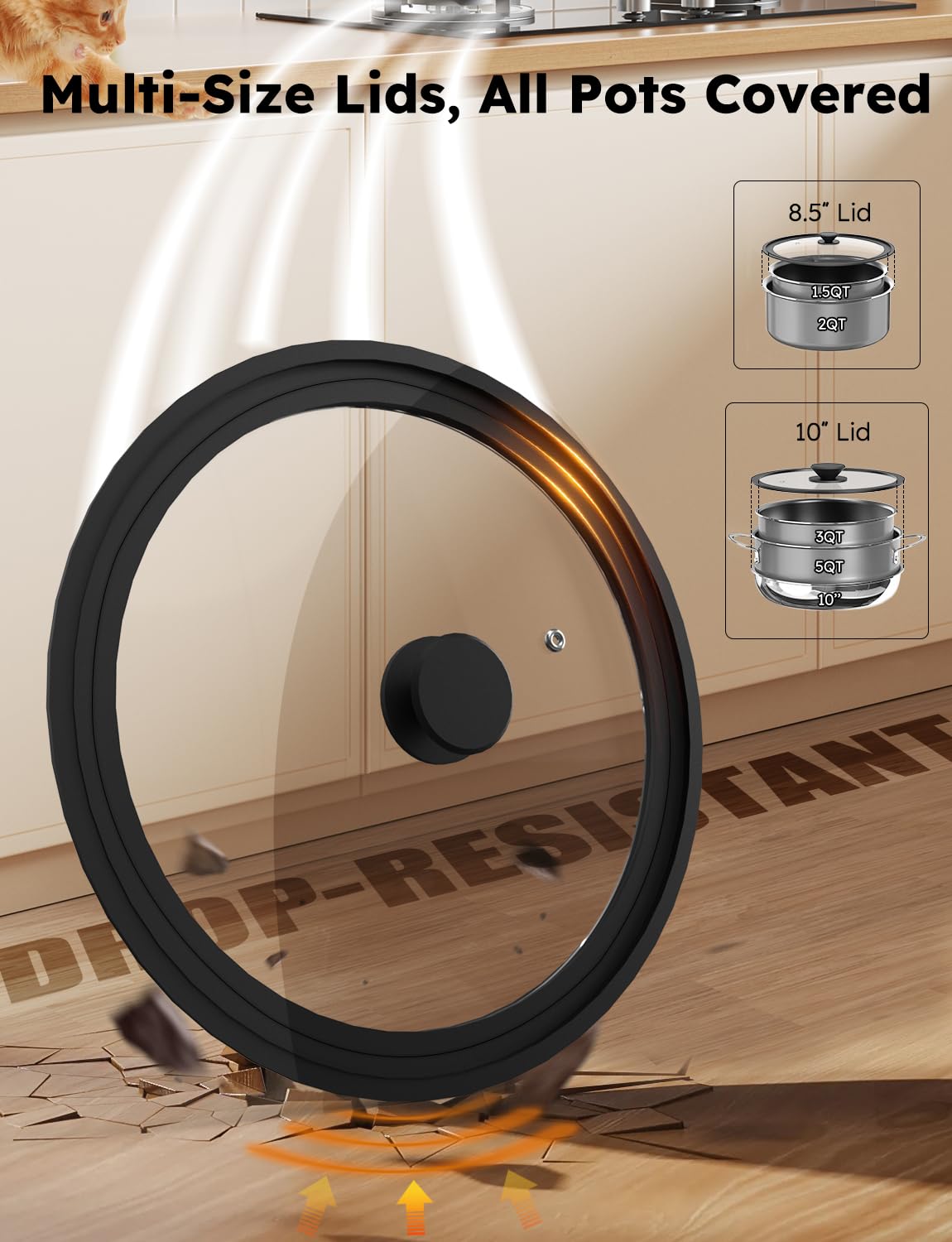 DUXANO induction-compatible base delivers fast, even heating across all cooktops.