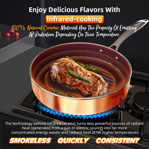 DUXANO forged construction delivers durable, balanced cookware for everyday cooking.