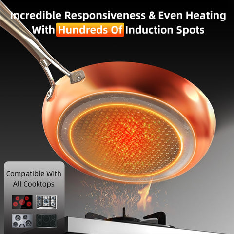 DUXANO premium tempered glass lids ensure safe steam release during simmering.