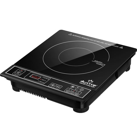 Duxtop 1800W induction cooktop requires magnetic cookware at least 5 inches.