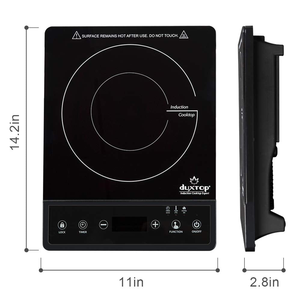 Duxtop compact portable design ideal for dorm, apartment, RV kitchen setups.